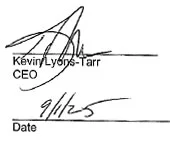 CEO Signature